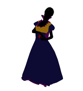 白雪公主剪影照片