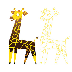 长颈鹿和轮廓