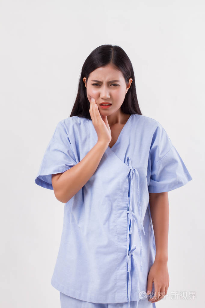 痛苦的女人,牙疼,蛀牙,灵敏度照片-正版商用图片00uhld-摄图新视界