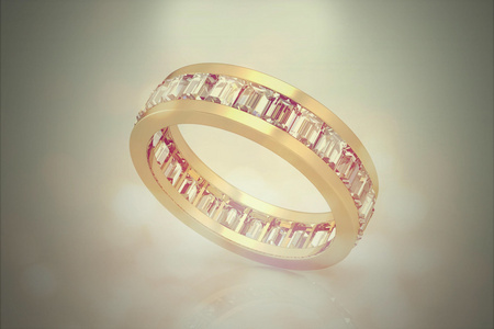 背景黄金结婚戒指老式风格