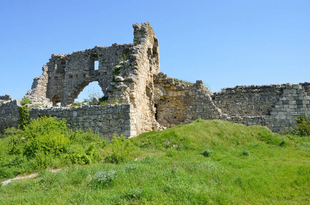 克里米亚，曼古普城堡的废墟