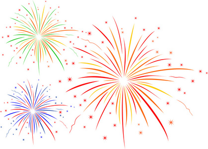 烟花矢量图片