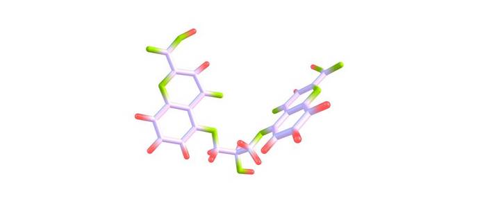 甘酸分子结构上白色孤立图片