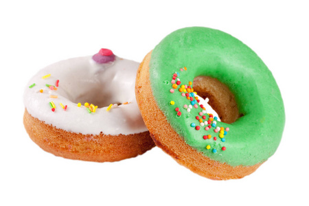 两个甜甜圈图片