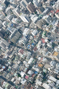 日本东京城市景观 道路，商业和住宅建设