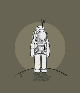 宇航员第一次踏上月球