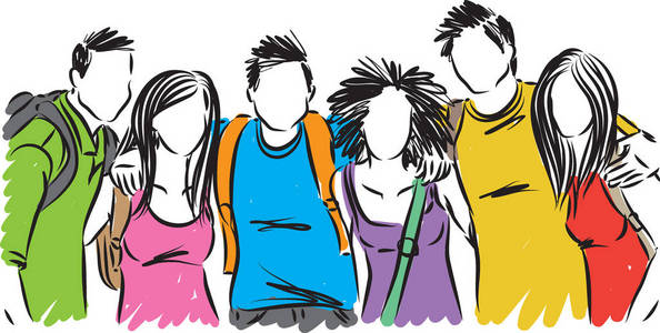 卡通大学生图片-卡通大学生素材-卡通大学生插画-摄图新视界