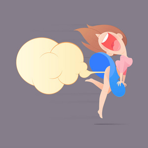 放屁拉肚子图片