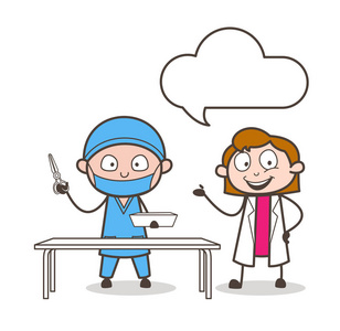 卡通女医生介绍到牙医医生照片