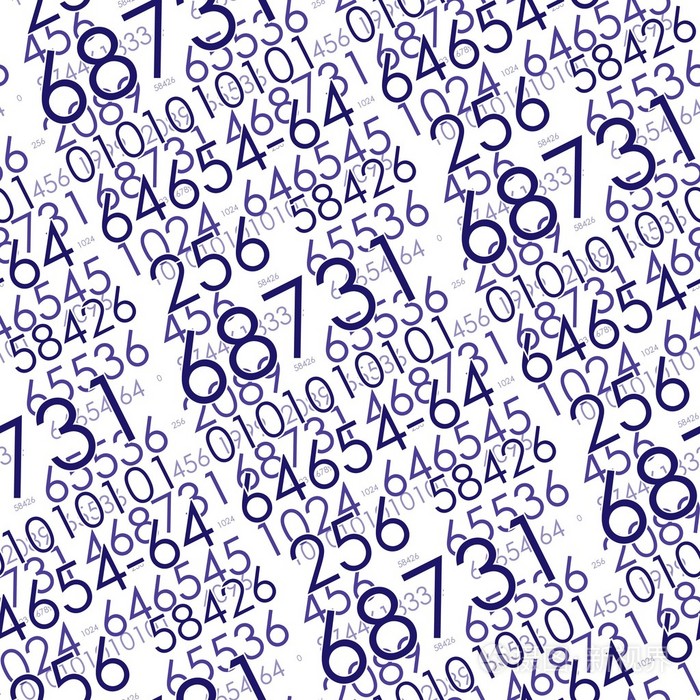 无缝数字图案