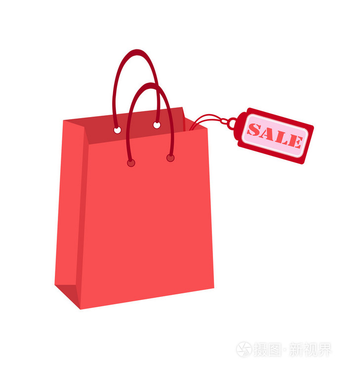 矢量彩色购物袋插画-正版商用图片00wcnn-摄图新视界