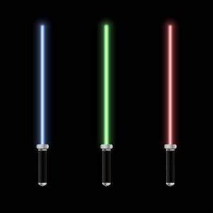 发光的矢量光剑照片