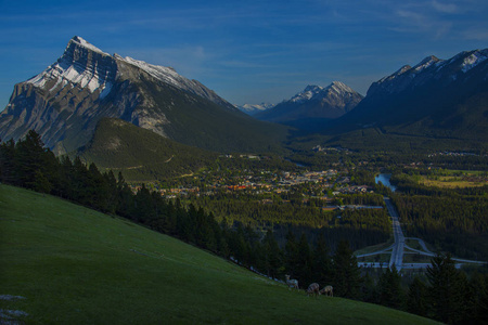 马耶蒂克加拿大洛基山的风景