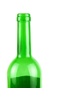 绿葡萄酒瓶