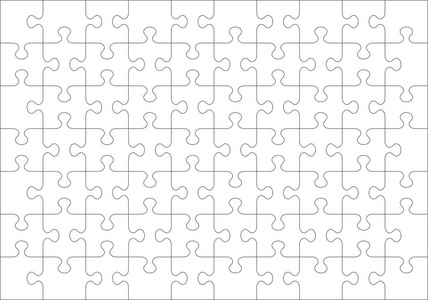 葡萄柚削减件拼图游戏的 70 件空白模板照片