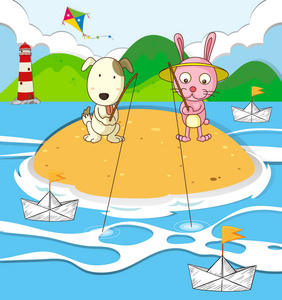 钓鱼岛上的全貌图片