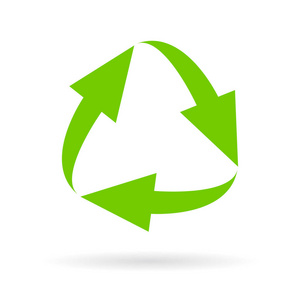 绿色循环图标照片