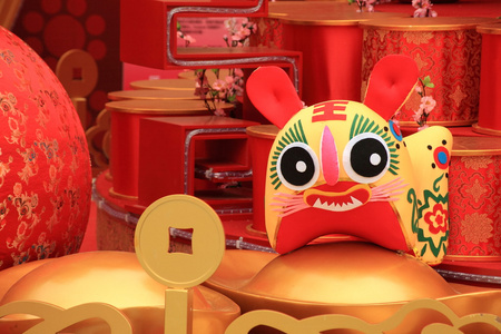 中国新年场景2010年生肖虎娃娃照片