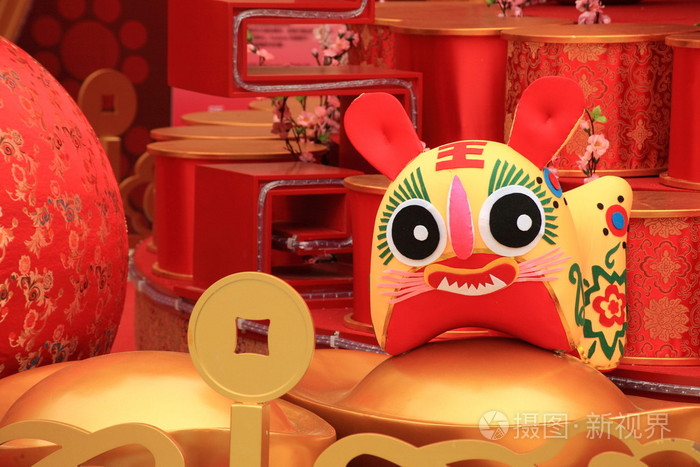 中国新年场景2010年生肖虎娃娃