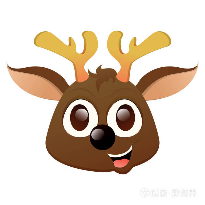 美丽的驯鹿头像