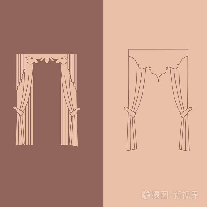 lambrequin.classic 窗帘插画-正版商用图片00ykg5-摄图新视界