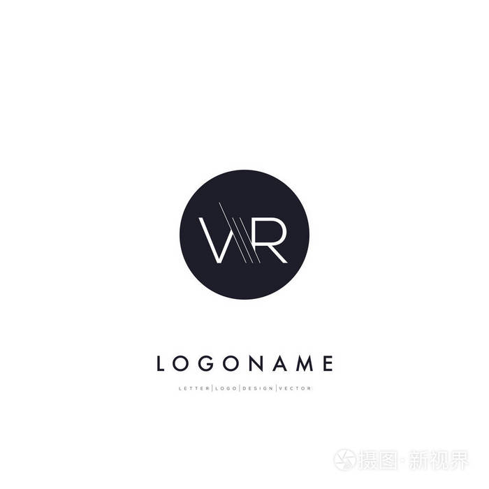 线切割字母徽标 Vr