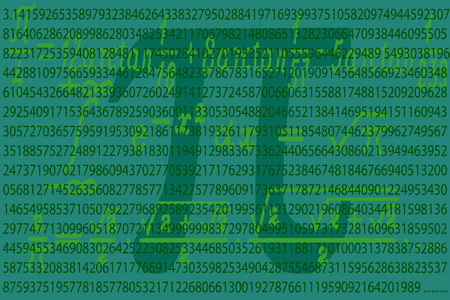 射手采用圆周率快餐无缝图案