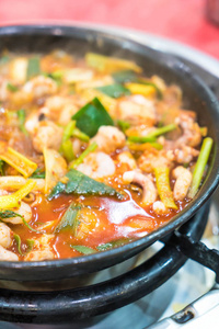 辣鱿鱼辣汤中的鱿鱼(血乌堂)照片