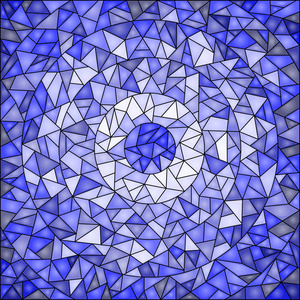 抽象的伽玛蓝色彩绘玻璃背景图片