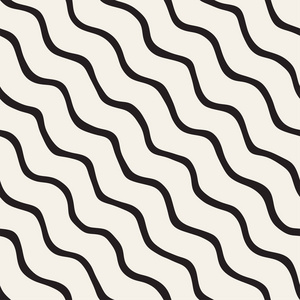 与波浪的画笔描边的抽象背景.黑色和白色手绘线条纹理照片