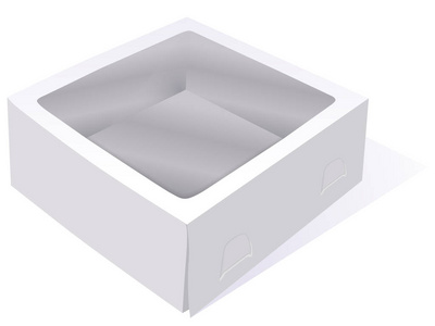 盒白色孤立