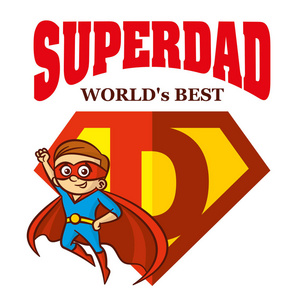 爸爸的超级英雄标志 supehero 字母照片