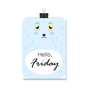 矢量图.可爱的卡通人物照片