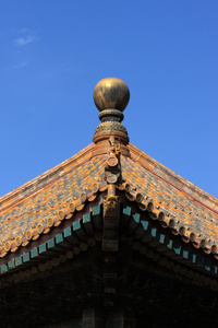 寺庙的木制屋顶