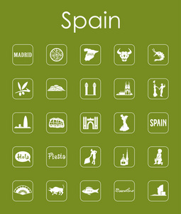 一套西班牙简单图标