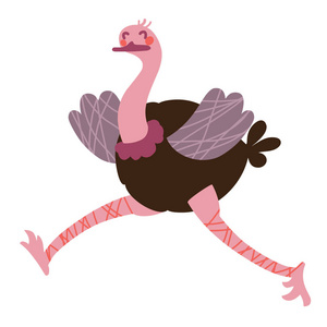 可爱的鸵鸟图片-可爱的鸵鸟素材-可爱的鸵鸟插画-摄图新视界