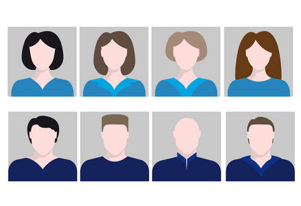 头像灰色背景图图片