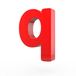 红色小写字母 Q
