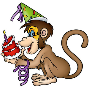 猴子和生日蛋糕