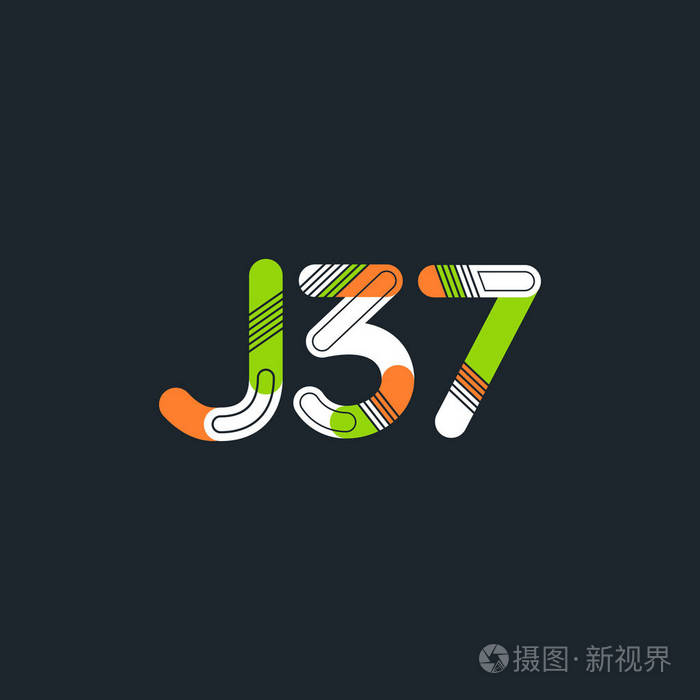 字母与数字标志j37