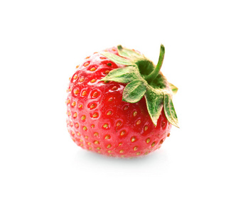 在白色草莓