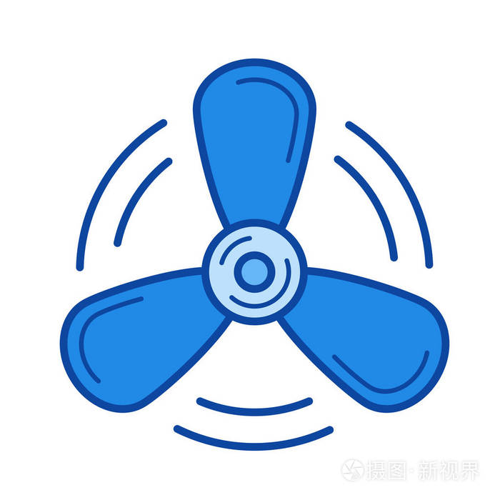 船舶螺旋桨线图标插画-正版商用图片010wm8-摄图新视界