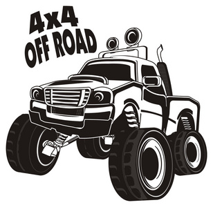 一个大脚车照片