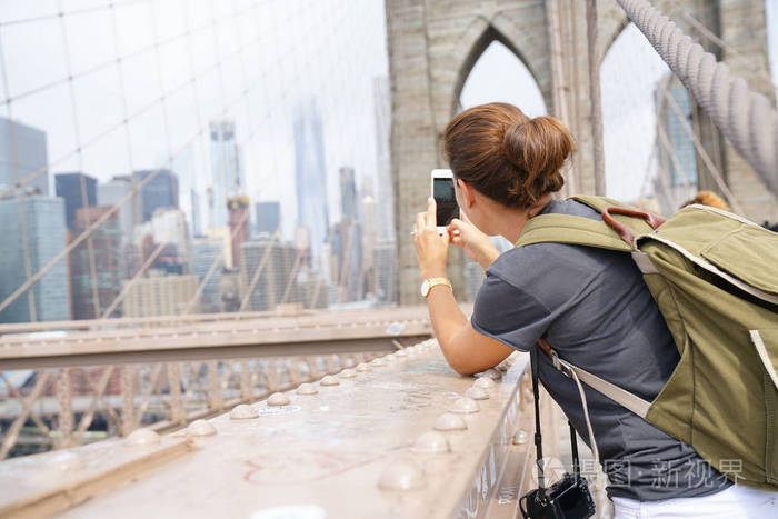 布鲁克林大桥拍照旅游