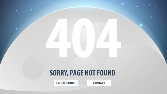 与空间背景下的 404 错误.找不到页面.网站的用户体验用户界面模板.