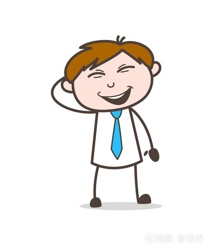 淘气的男孩笑着脸矢量