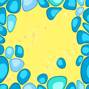 海石无缝隙插画