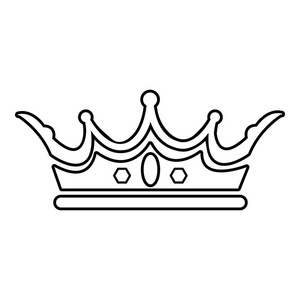 皇冠线条图片