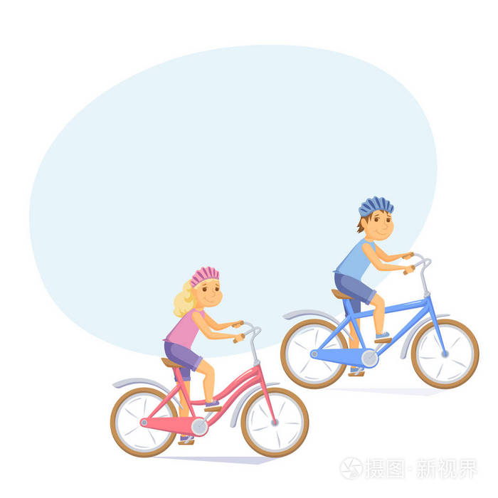 骑自行车的人儿童骑自行车
