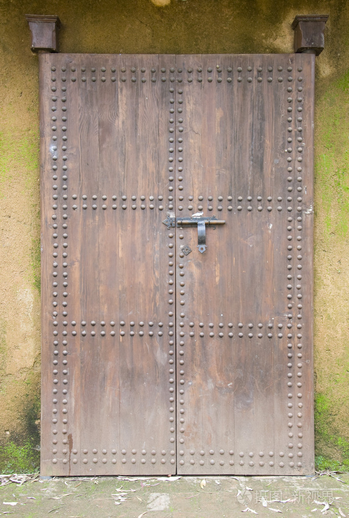 摩洛哥非常古老的木门